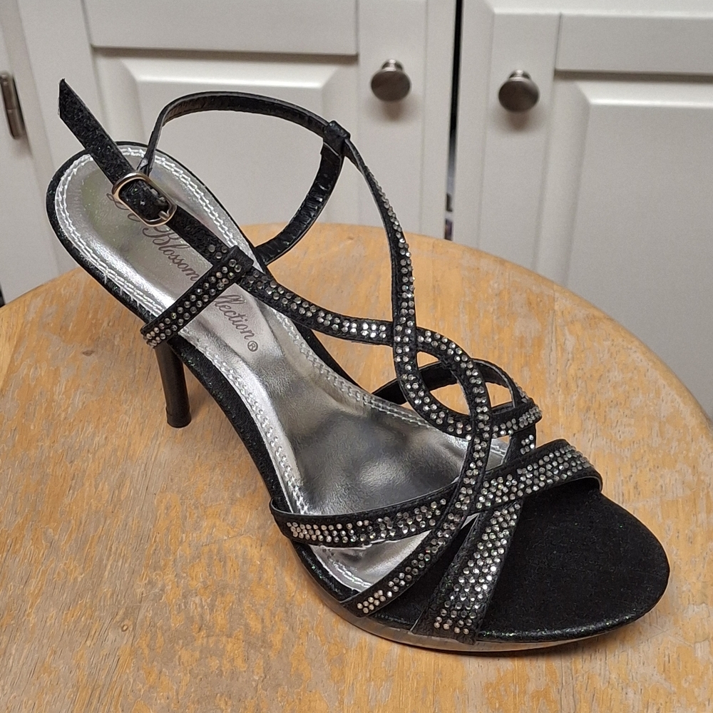 Nike Black Strappy Heels